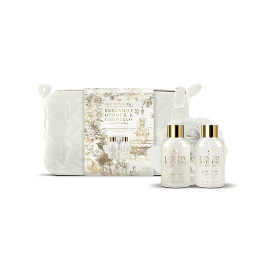 The Luxury Bathing Company Bergamot, Ginger & Lemongrass Perfect Pamper Gift Set - Swanery