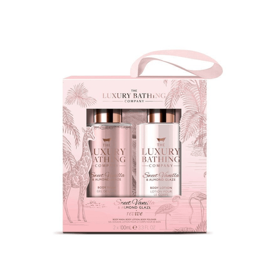 The Luxury Bathing Company Sweet Vanilla & Almond Glaze Revive Gift Set - Swanery