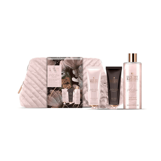 The Luxury Bathing Company Velvet Rose & Peony Weekend Escape Gift Set - Swanery