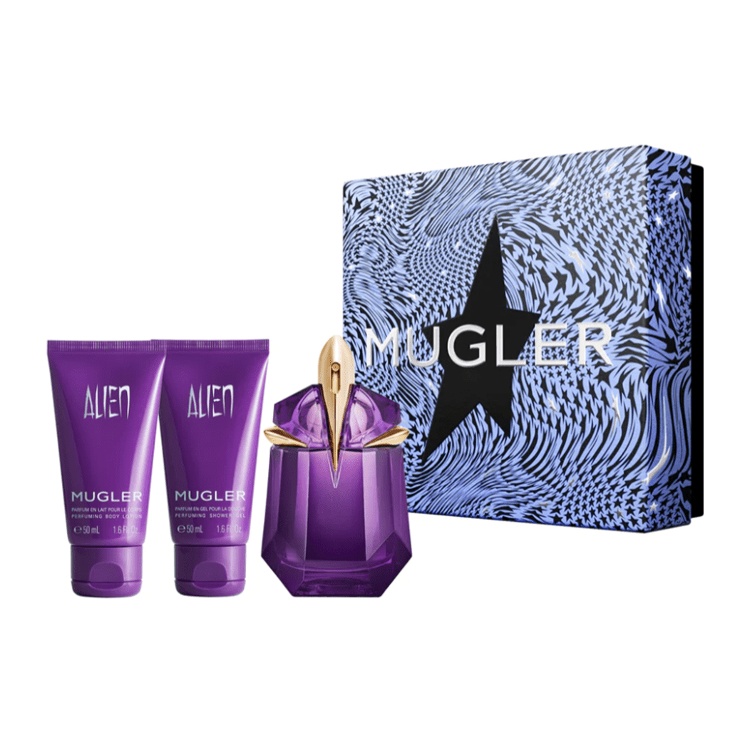 Thierry Mugler Alien Eau de Parfum Women's Gift Set Spray (30ml) with 50ml Shower Gel + 50ml Body Lotion - Swanery