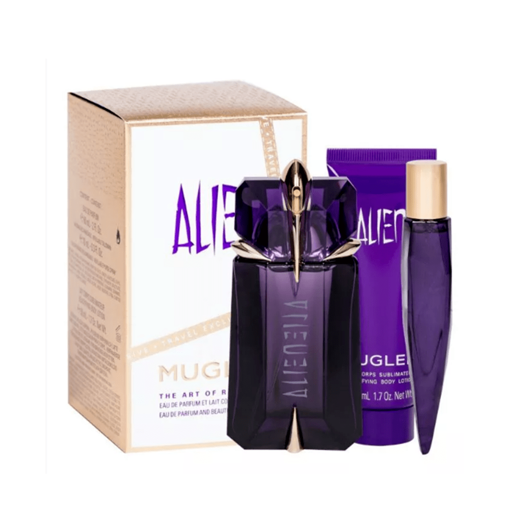 Thierry Mugler Alien Eau de Parfum Women's Gift Set Spray (60ml) with Body Lotion and 10ml EDP - Swanery