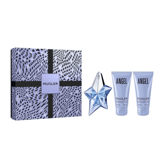 Thierry Mugler Angel Eau de Parfum Women's Perfume Spray Gift Set (25ml) with Body Lotion x2 - Swanery
