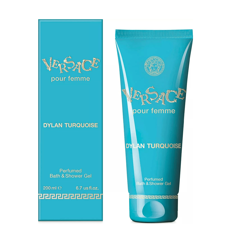 Versace Dylan Turquoise Pour Femme Perfumed Bath & Shower Gel (200ml) - Swanery