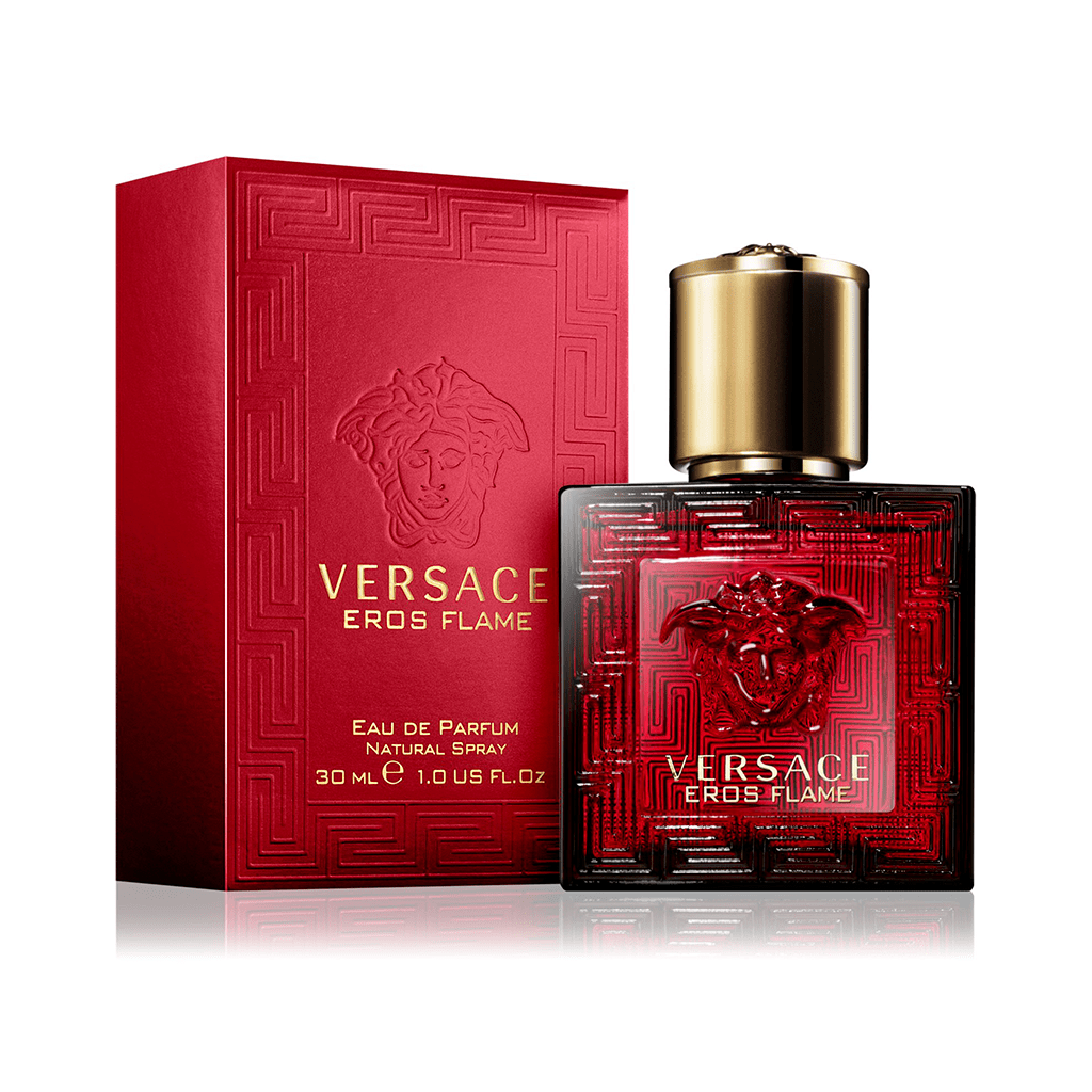 Versace Eros Flame Eau de Parfum Men's Aftershave Spray (30ml, 50ml, 100ml) - Swanery