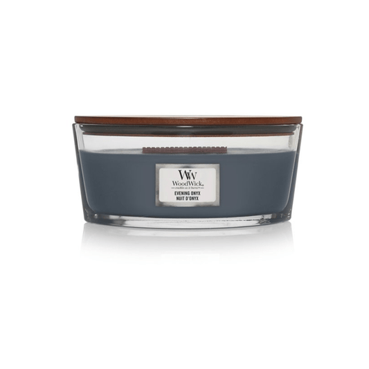 Woodwick Ellipse Evening Onyx Teardrop Candle - Swanery