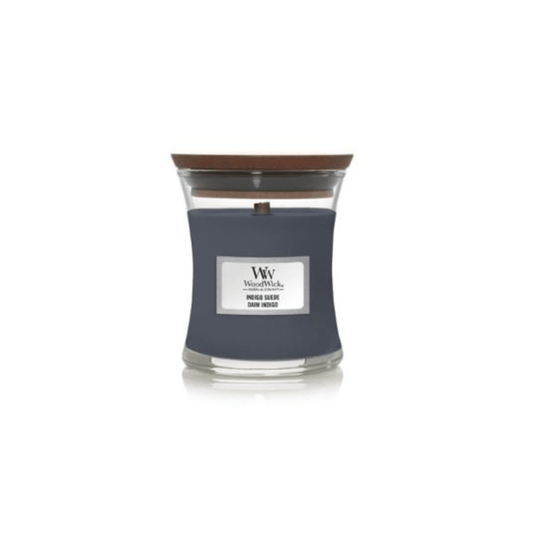 Woodwick Indigo Suede Mini Hourglass Candle - Swanery