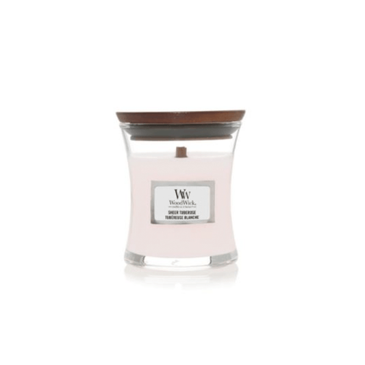 Woodwick Sheer Tuberose Mini Hourglass Candle - Swanery