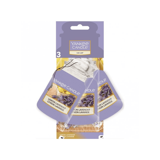 Yankee Candle Lemon Lavender Car Freshener x3 - Swanery